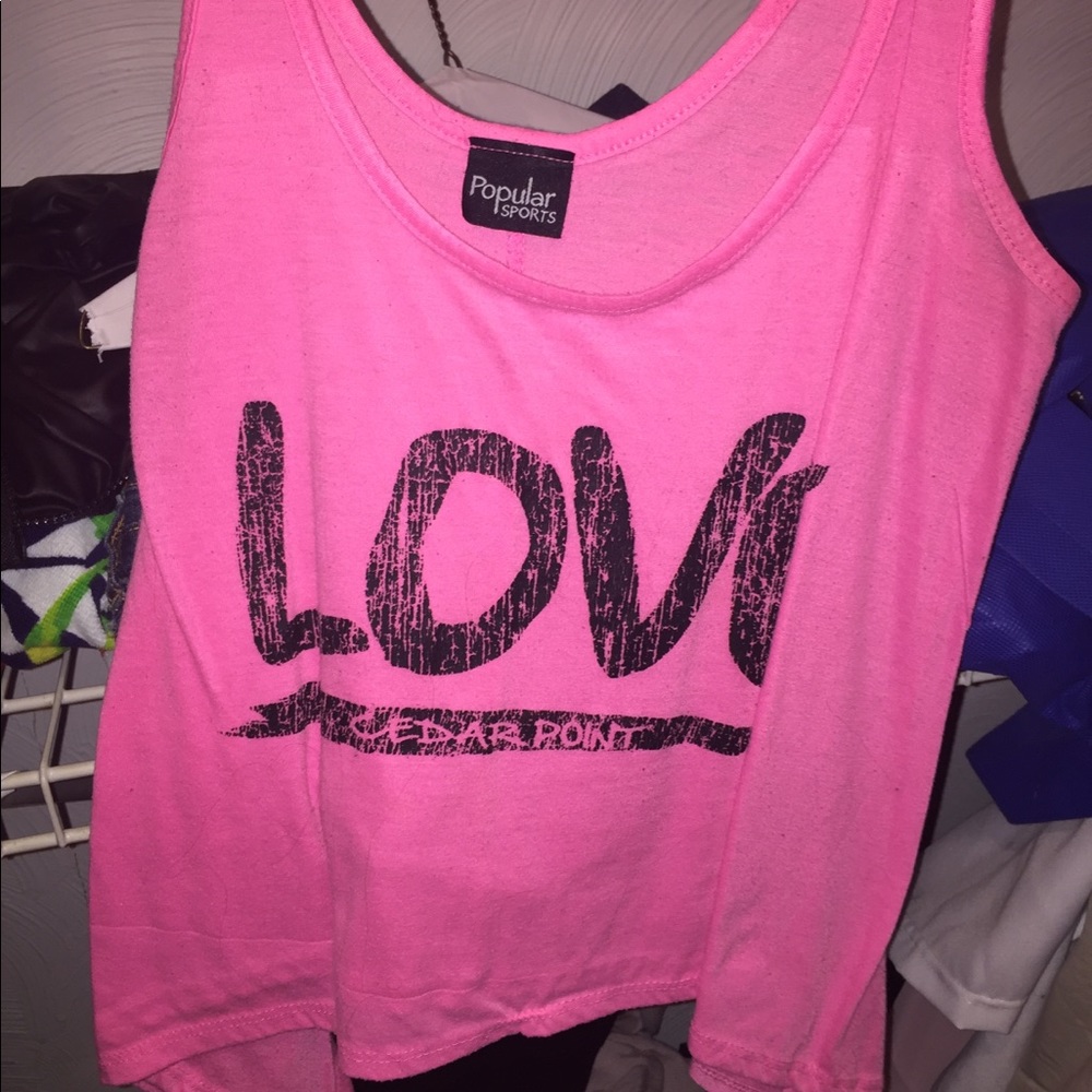 pink cedar point tank